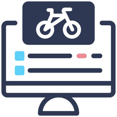 bilgisayar simgesi, vektör illüstrasyonu basit tasarım