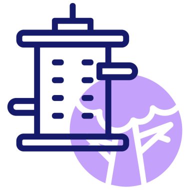 Kuş besleyici modern simge, vektör illüstrasyonu