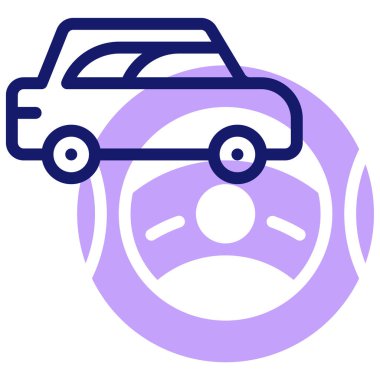 - Araba. Web simgesi basit illüstrasyon