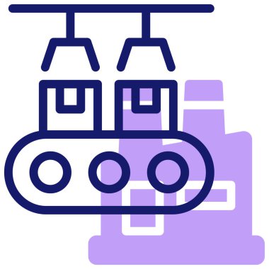 Taşıma bandı. Basit illüstrasyon