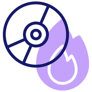 CD hazırlanıyor. Web simgesi basit tasarım