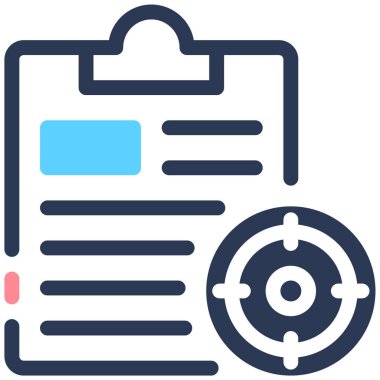 hedef simge, vektör illüstrasyonu basit tasarım