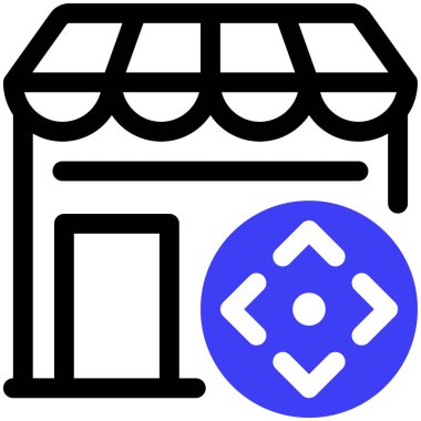 simge vektör illüstrasyonunu sakla