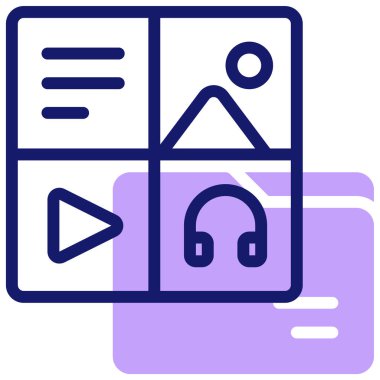 yönetim web simgesi basit illüstrasyon