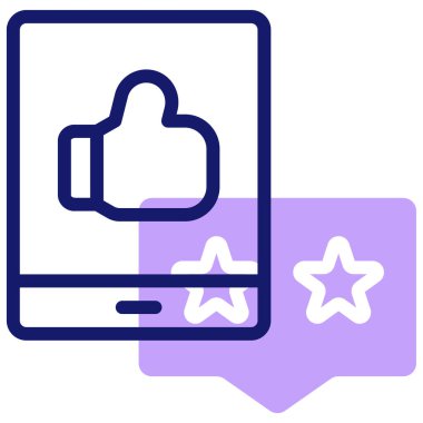 Simge vektör illüstrasyonunu gözden geçir