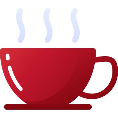 Sıcak çay. Web simgesi