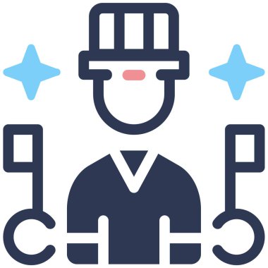 Fan Kulübü simgesi, vektör illüstrasyonu basit tasarım