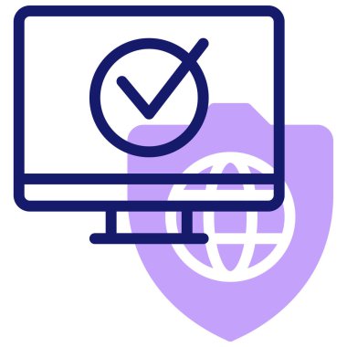 bilgisayar simgesi, vektör illüstrasyonu basit tasarım