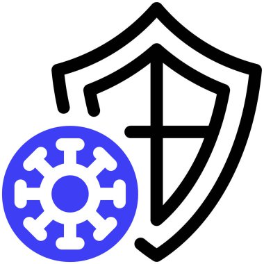 Güvenlik kalkanı. Basit resimleme