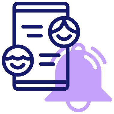 Sohbet simgesi, vektör illüstrasyonu basit tasarım