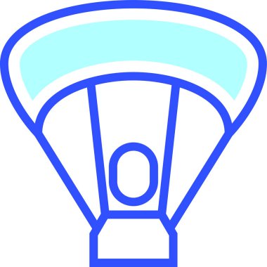 Modern simge, vektör illüstrasyonu paragliding