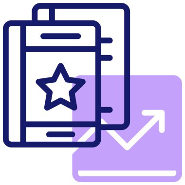 Trend web simgesi basit tasarım