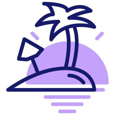 Kumsal. Web simgesi basit illüstrasyon