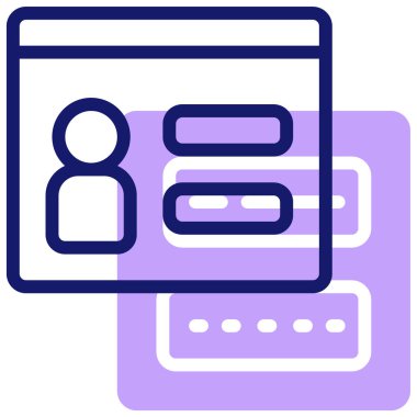 Login icon, vector illustration simple design