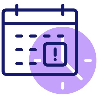 Takvim. Web simgesi basit illüstrasyon 