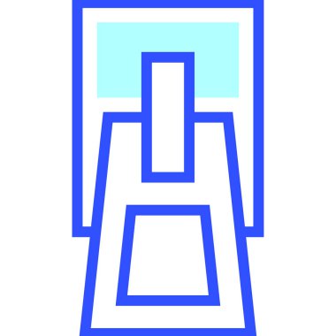 Fermuar modern simge, vektör illüstrasyonu