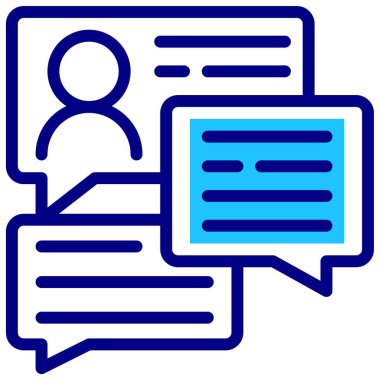 sohbet web simgesi basit tasarım