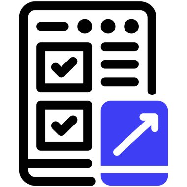 İnceleme. Web simgesi basit illüstrasyon