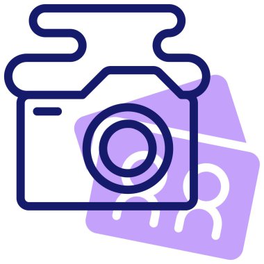 kamera simgesi, vektör illüstrasyonu basit tasarım