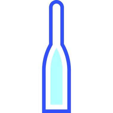 Ampul modern simge, vektör illüstrasyonu