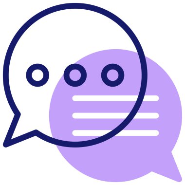 tartışma ve değişim simgesi, vektör illüstrasyonu basit tasarım