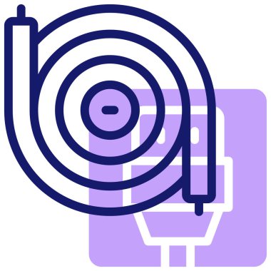 Kablo. Web simgesi basit illüstrasyon