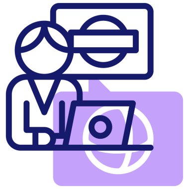 Haberler. Web simgesi basit illüstrasyon