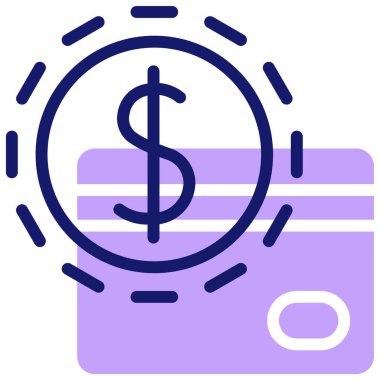 ödeme kavramı simgesi, vektör illüstrasyonu basit tasarım