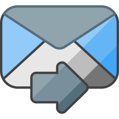 E-posta. Web simgesi basit illüstrasyon