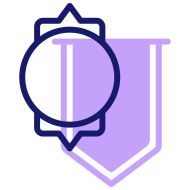 Rozet. Web simgesi basit tasarım