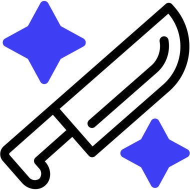 Bıçak. Web simgesi vektör illüstrasyonu