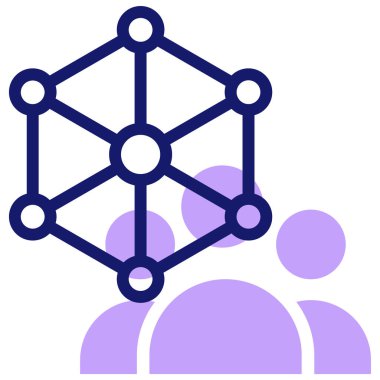 Web için ağ vektör illüstrasyon simgesi