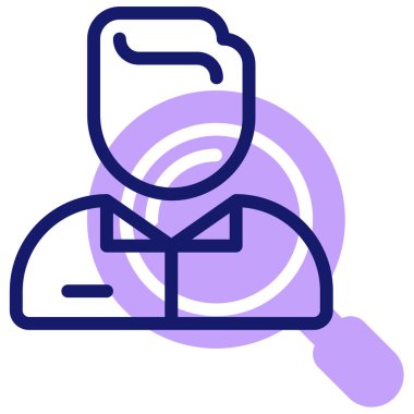 Araştırma Web simgesi basit illüstrasyon