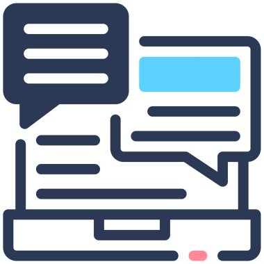 İletişim, vektör illüstrasyonu basit tasarım