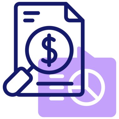 finans simgesi, vektör illüstrasyonu basit tasarım