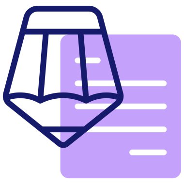 Kitap. Web simgesi basit illüstrasyon