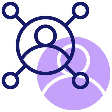 Bağlantının vektör illüstrasyonu modern simge