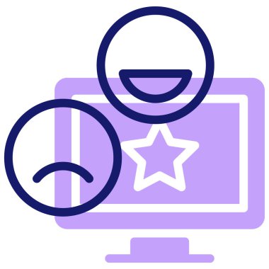 Drama. Web simgesi vektör illüstrasyonu