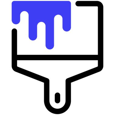 fırça. Web simgesi basit illüstrasyon