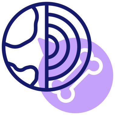 Toprak. Web simgesi basit illüstrasyon