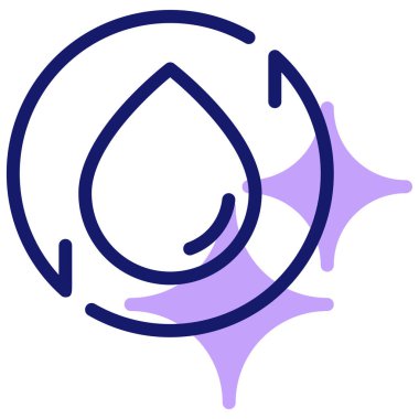 Su damlası. Basit resimleme