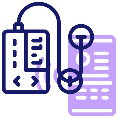 insülin pompa simgesi, vektör illüstrasyon basit tasarım