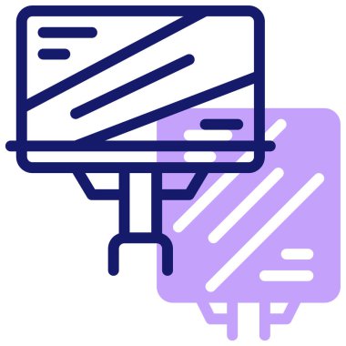 reklam panoları modern simge, vektör illüstrasyonu 