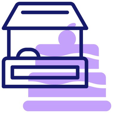 Fırın modern simgesi, vektör illüstrasyonu