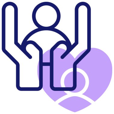 destek web simgesi, basit illüstrasyon