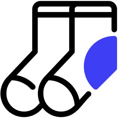 Çoraplar. Web simgesi basit illüstrasyon 