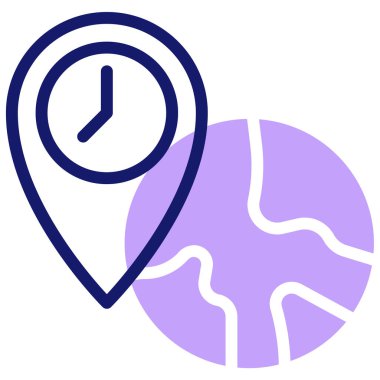 Zaman dilimi web simgesi basit tasarım