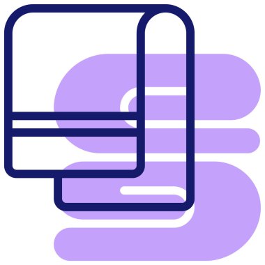 Havlu web simgesi basit tasarım