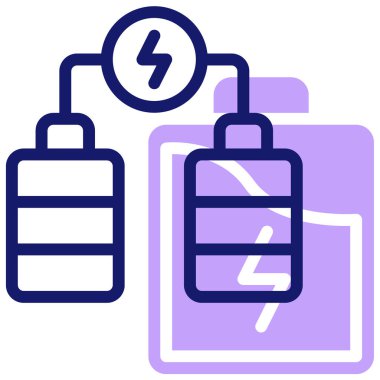 Pil. Web simgesi basit illüstrasyon