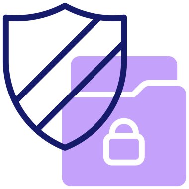 Kalkan. Web simgesi basit illüstrasyon